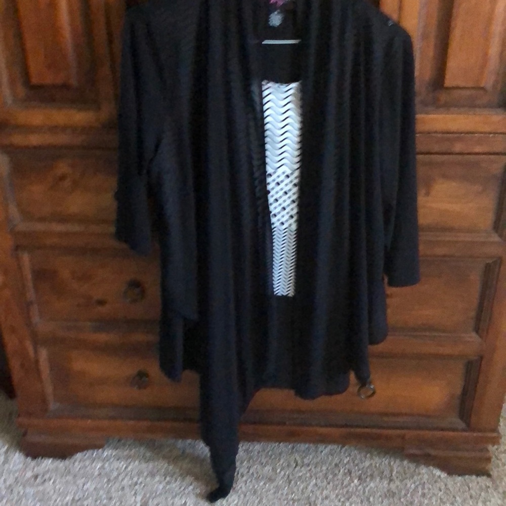 Jacket with attached tank top